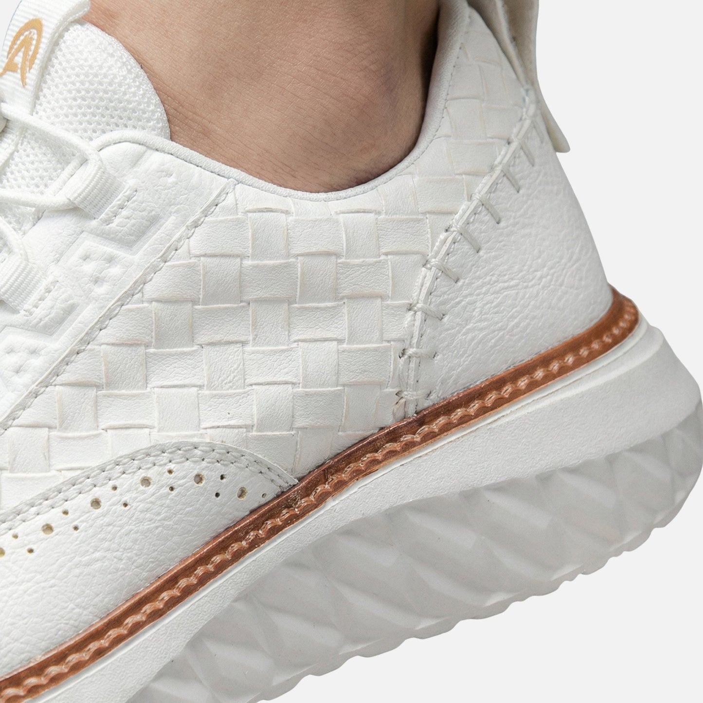 Zapatillas brogue con patrón trenzado – Suela gruesa para hombre