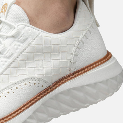 Zapatillas brogue con patrón trenzado – Suela gruesa para hombre
