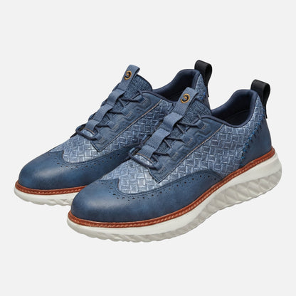 Zapatillas brogue con patrón trenzado – Suela gruesa para hombre