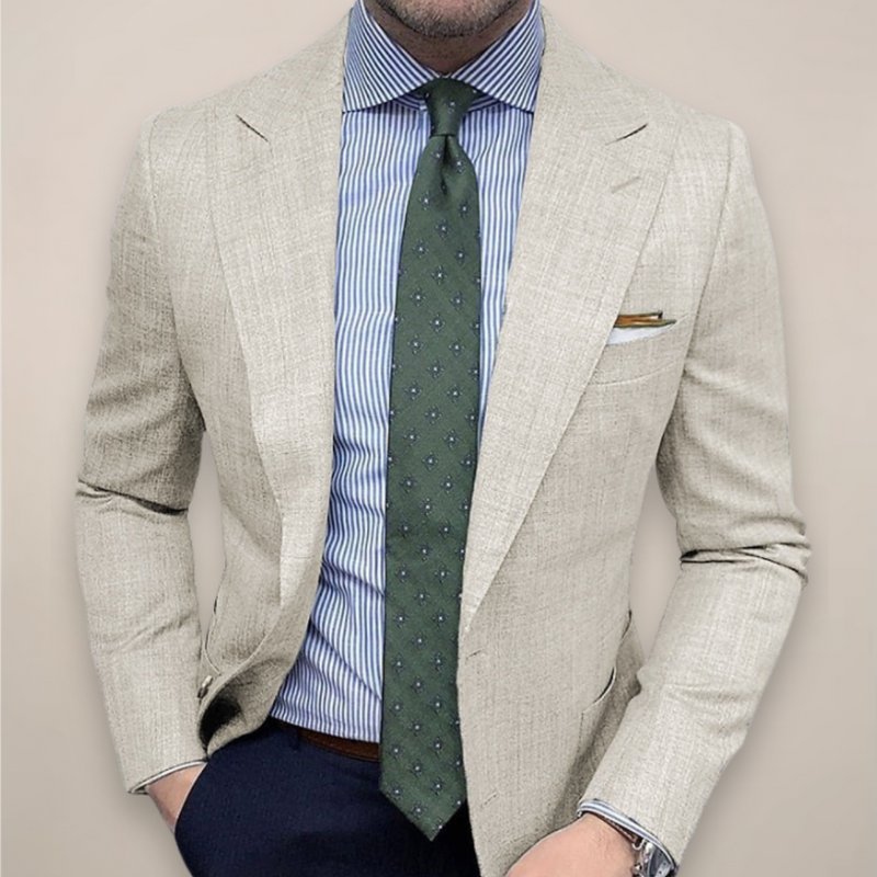 Blazer business casual de jersey para hombre
