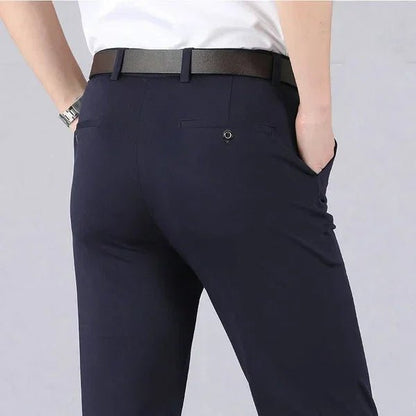 Pantalón de algodón de corte regular para hombre