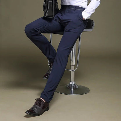 Pantalón de algodón de corte regular para hombre