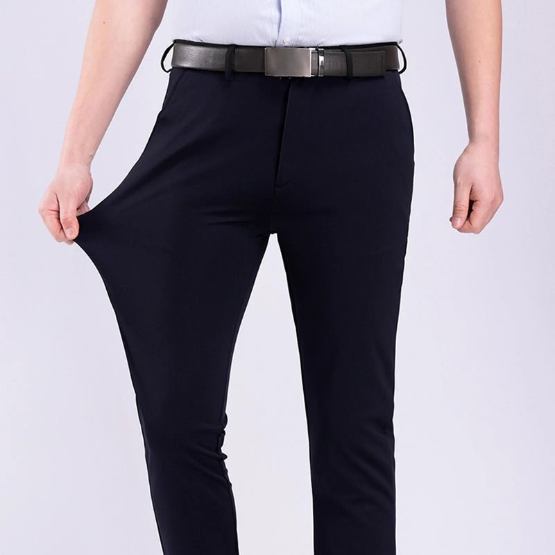 Pantalón de algodón de corte regular para hombre