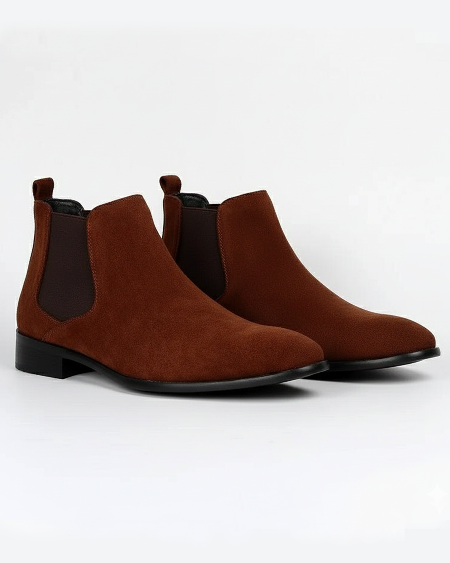 Botines Chelsea de ante con paneles laterales para hombre