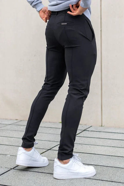 Pantalones chinos de algodón corte regular para hombre