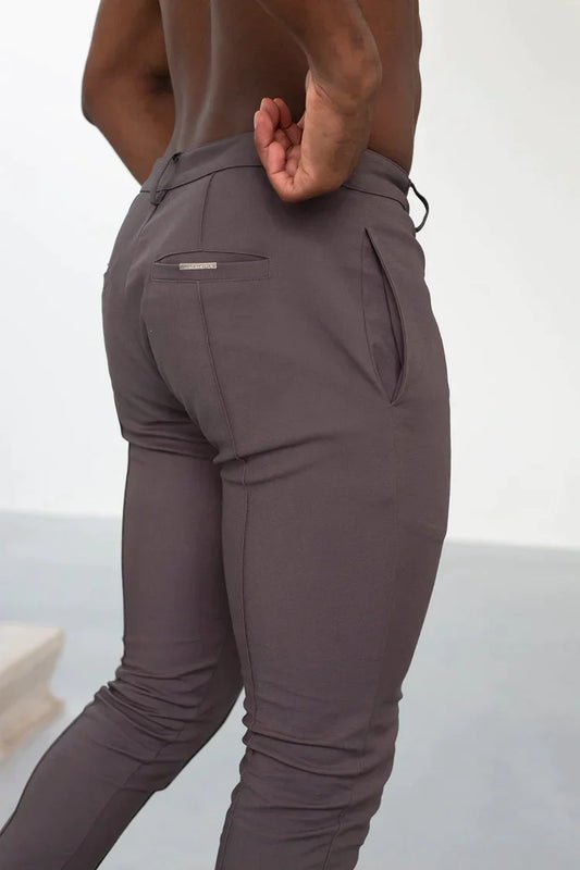Pantalones chinos de algodón corte regular para hombre