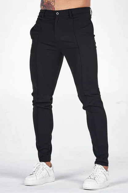 Pantalones chinos de algodón corte regular para hombre