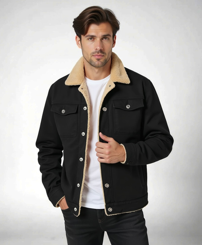 Chaqueta de invierno Clean Cut con bolsillos funcionales para hombres