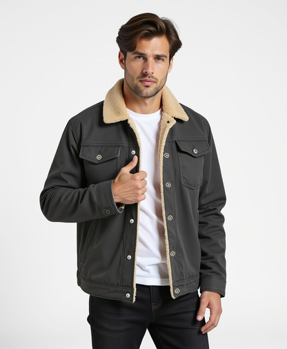 Chaqueta de invierno Clean Cut con bolsillos funcionales para hombres