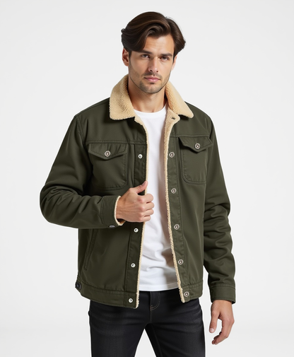 Chaqueta de invierno Clean Cut con bolsillos funcionales para hombres