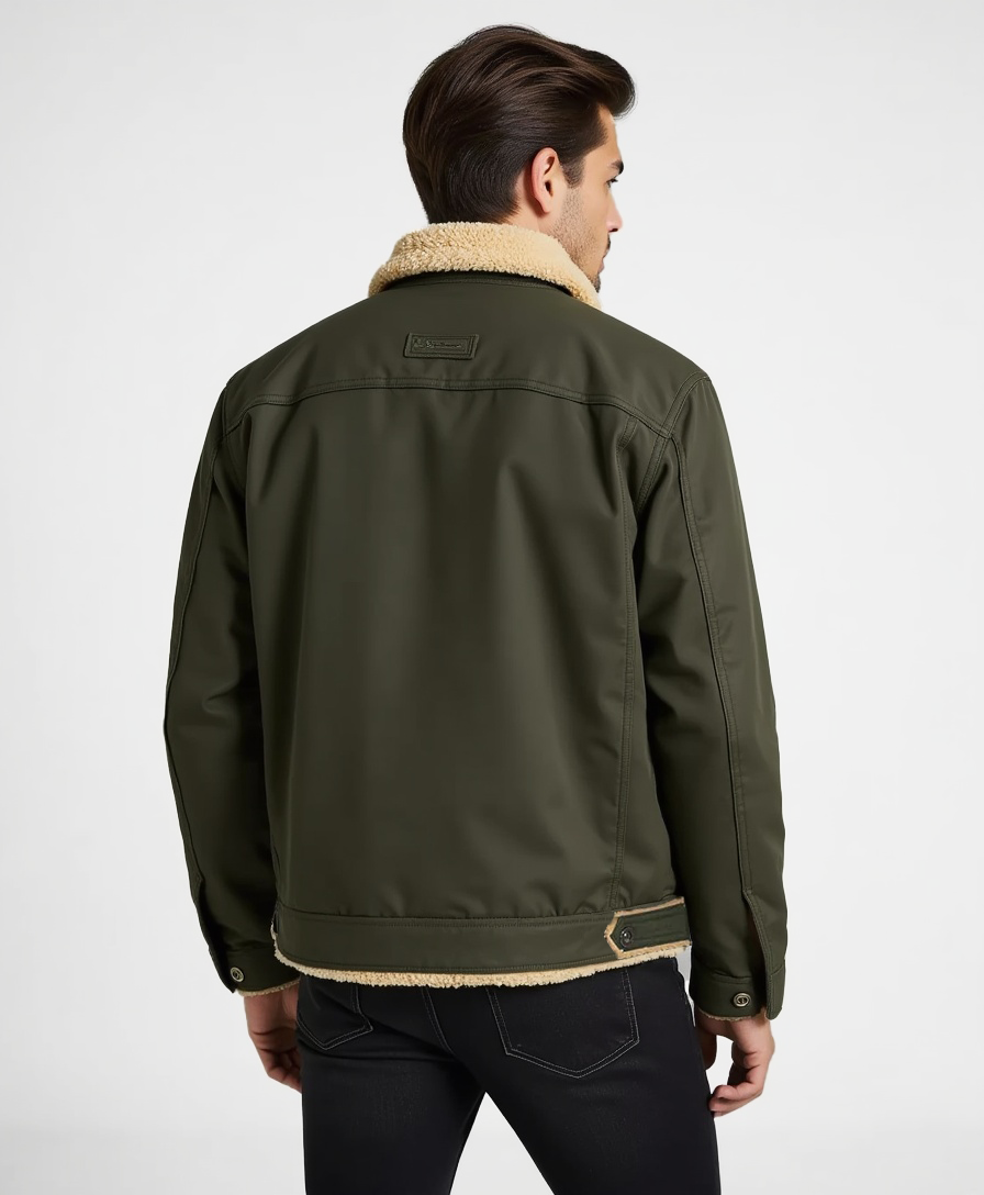 Chaqueta de invierno Clean Cut con bolsillos funcionales para hombres