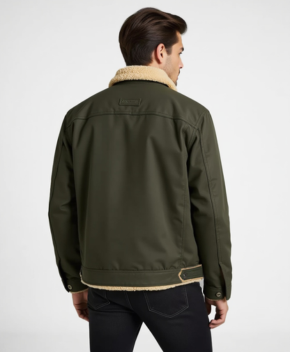 Chaqueta de invierno Clean Cut con bolsillos funcionales para hombres