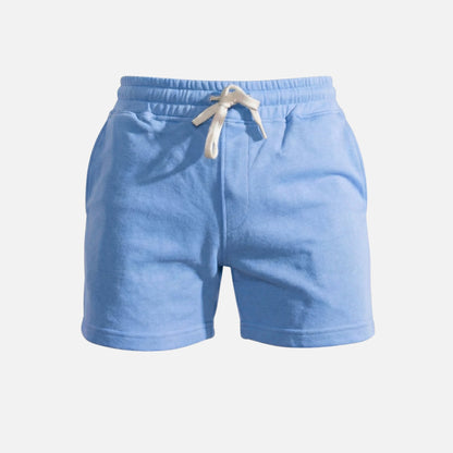 Shorts de forro polar con cordón y bolsillos para hombre