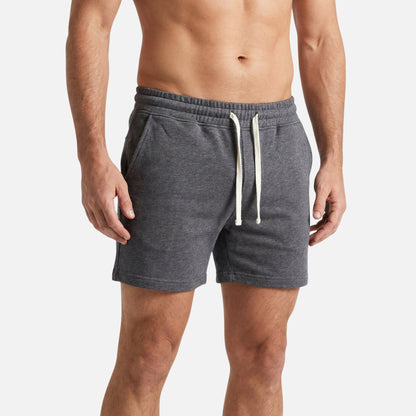Shorts de forro polar con cordón y bolsillos para hombre