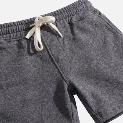 Shorts de forro polar con cordón y bolsillos para hombre