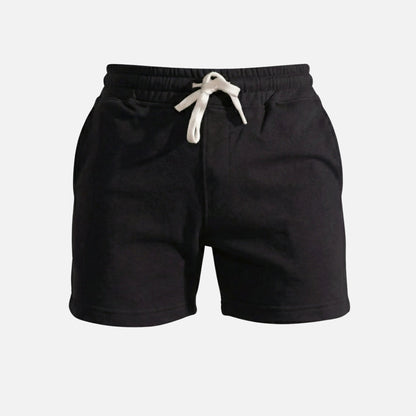 Shorts de forro polar con cordón y bolsillos para hombre