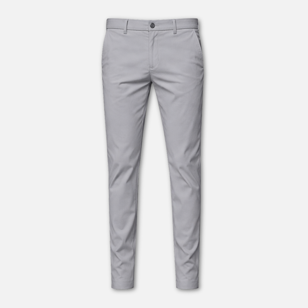 Pantalón de traje de corte recto con bolsillos laterales para caballeros