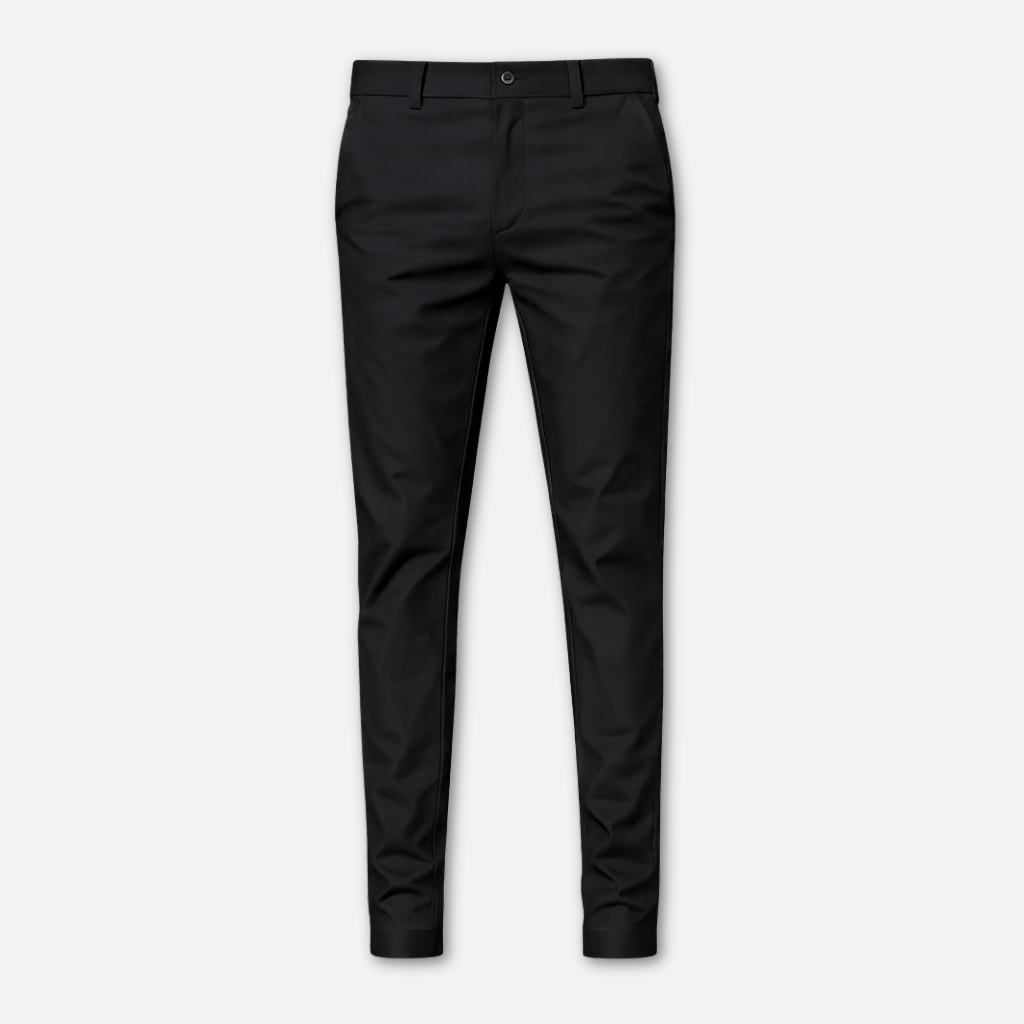Pantalón de traje de corte recto con bolsillos laterales para caballeros