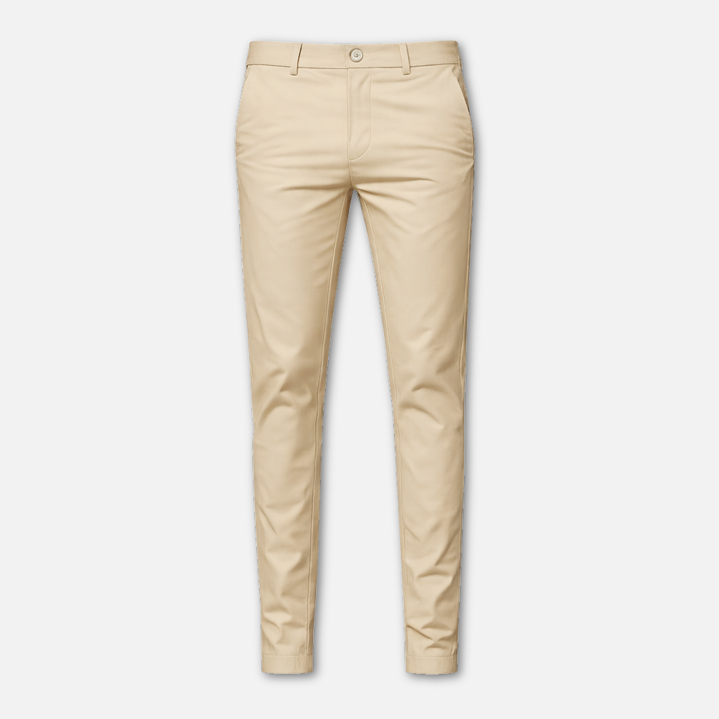 Pantalón de traje de corte recto con bolsillos laterales para caballeros