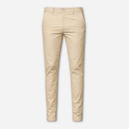 Pantalón de traje de corte recto con bolsillos laterales para caballeros