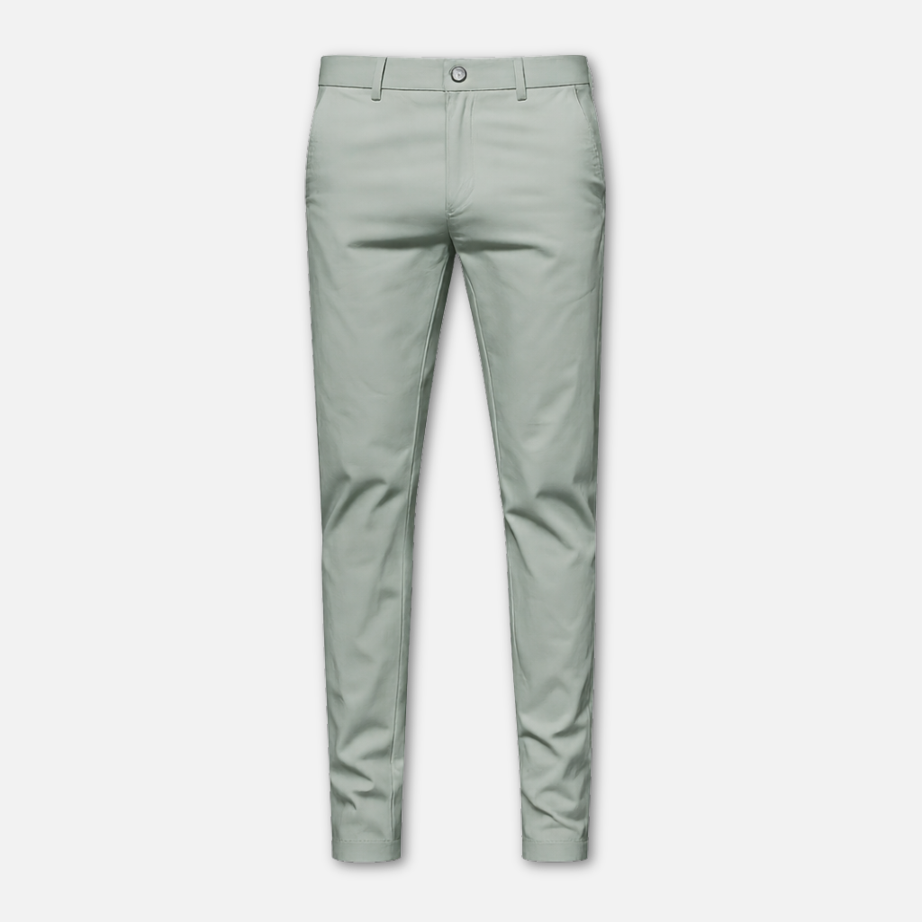 Pantalón de traje de corte recto con bolsillos laterales para caballeros