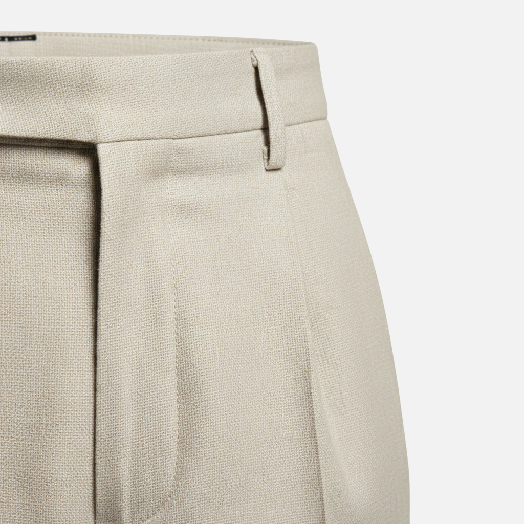 Pantalón clásico de rayas diplomáticas – Pantalón de tela de corte recto para caballeros