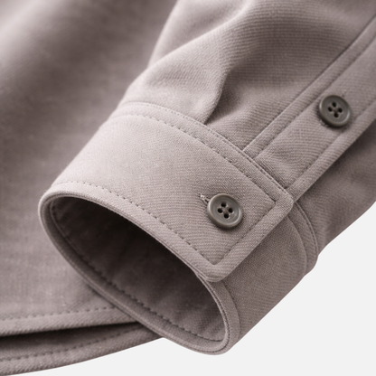 Sobrecamisa tejida con bolsillos en el pecho para caballeros