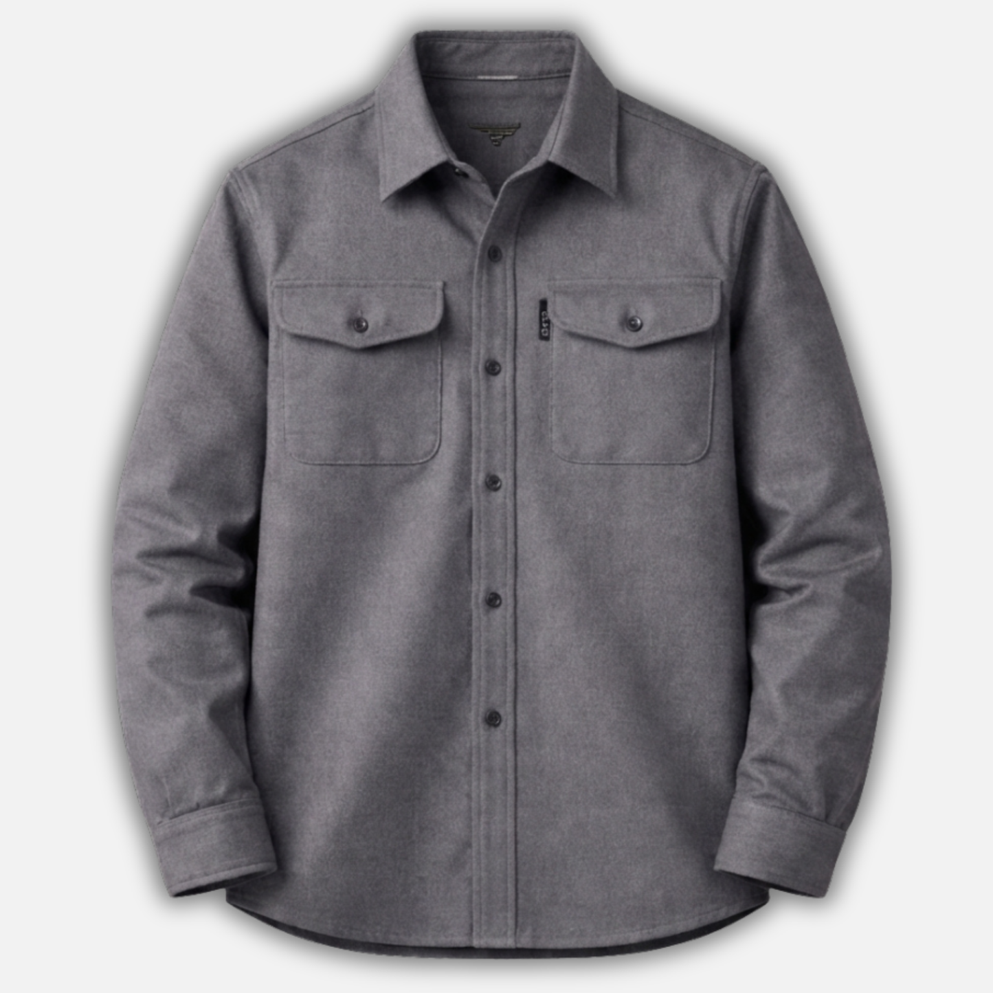 Sobrecamisa tejida con bolsillos en el pecho para caballeros