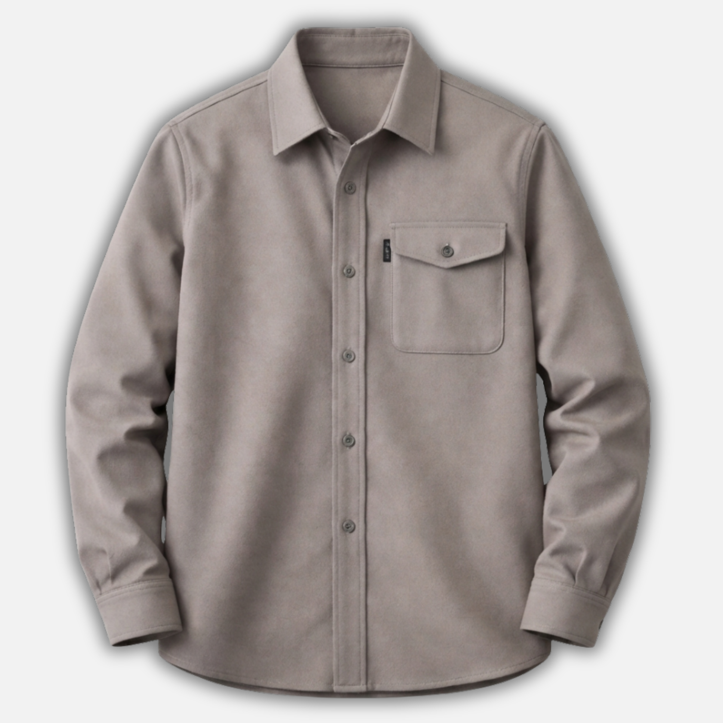 Sobrecamisa tejida con bolsillos en el pecho para caballeros