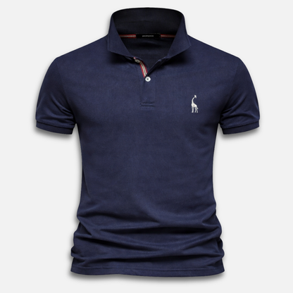 Polo de punto para hombre de manga corta – Corte clásico con tapeta de botones