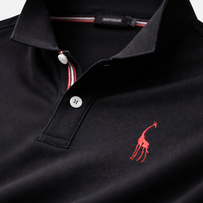 Polo de punto para hombre de manga corta – Corte clásico con tapeta de botones