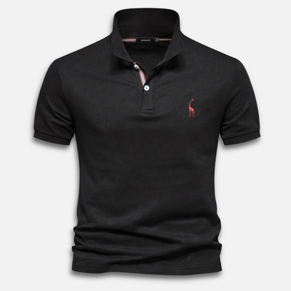 Polo de punto para hombre de manga corta – Corte clásico con tapeta de botones