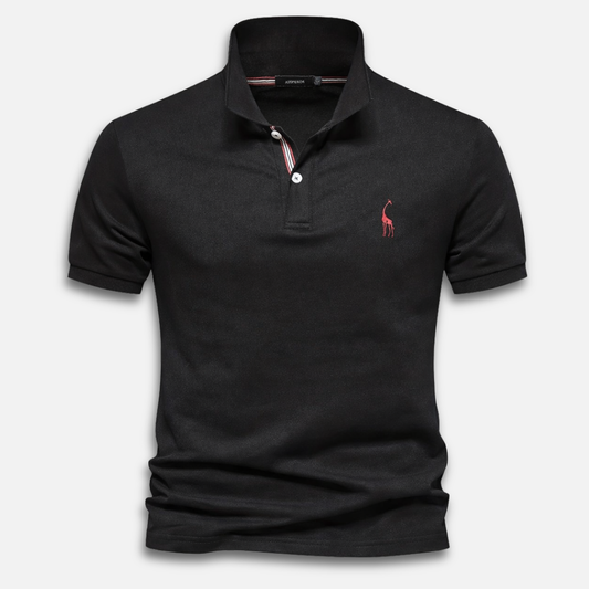 Polo de punto para hombre de manga corta – Corte clásico con tapeta de botones