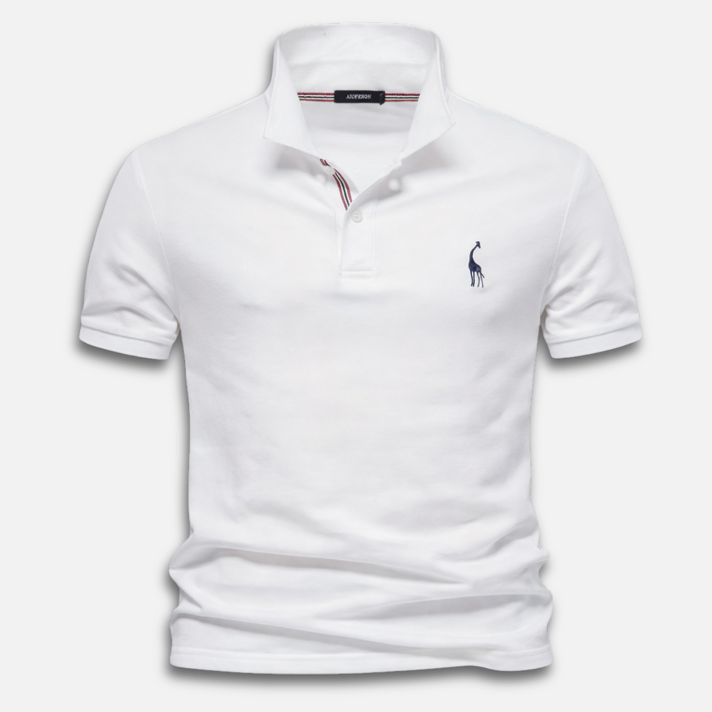 Polo de punto para hombre de manga corta – Corte clásico con tapeta de botones