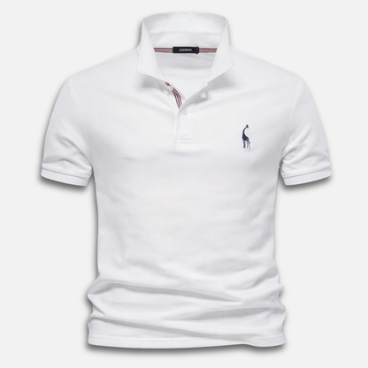 Polo de punto para hombre de manga corta – Corte clásico con tapeta de botones