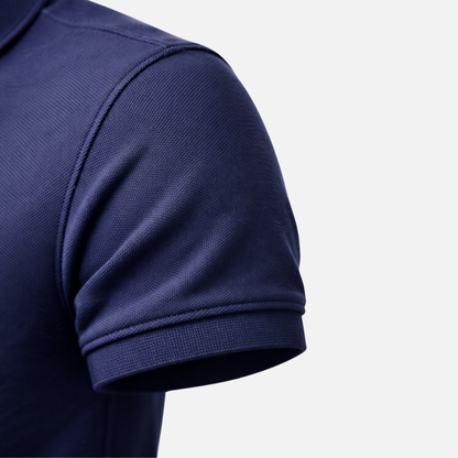 Polo de punto para hombre de manga corta – Corte clásico con tapeta de botones