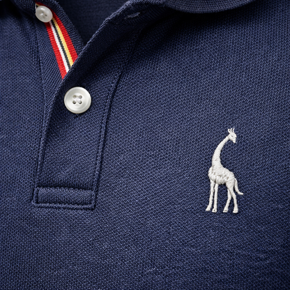 Polo de punto para hombre de manga corta – Corte clásico con tapeta de botones