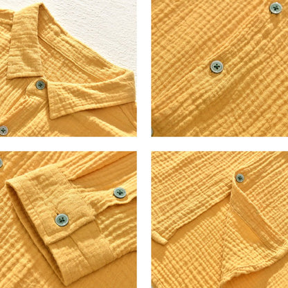 Camisa de lino transpirable para el día a día para hombre