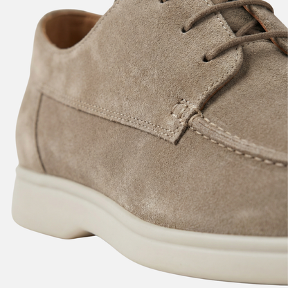 Mocasines para hombre en apariencia de ante con plantilla acolchada