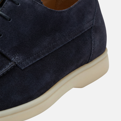Mocasines para hombre en apariencia de ante con plantilla acolchada