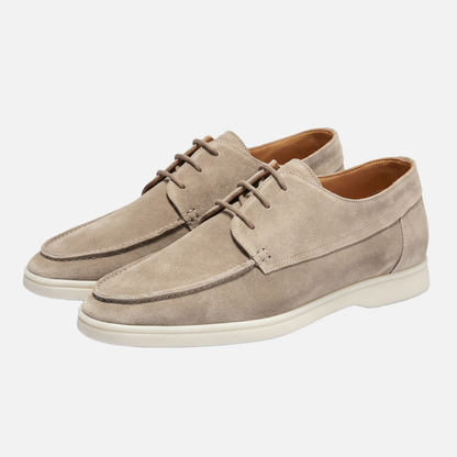 Mocasines para hombre en apariencia de ante con plantilla acolchada