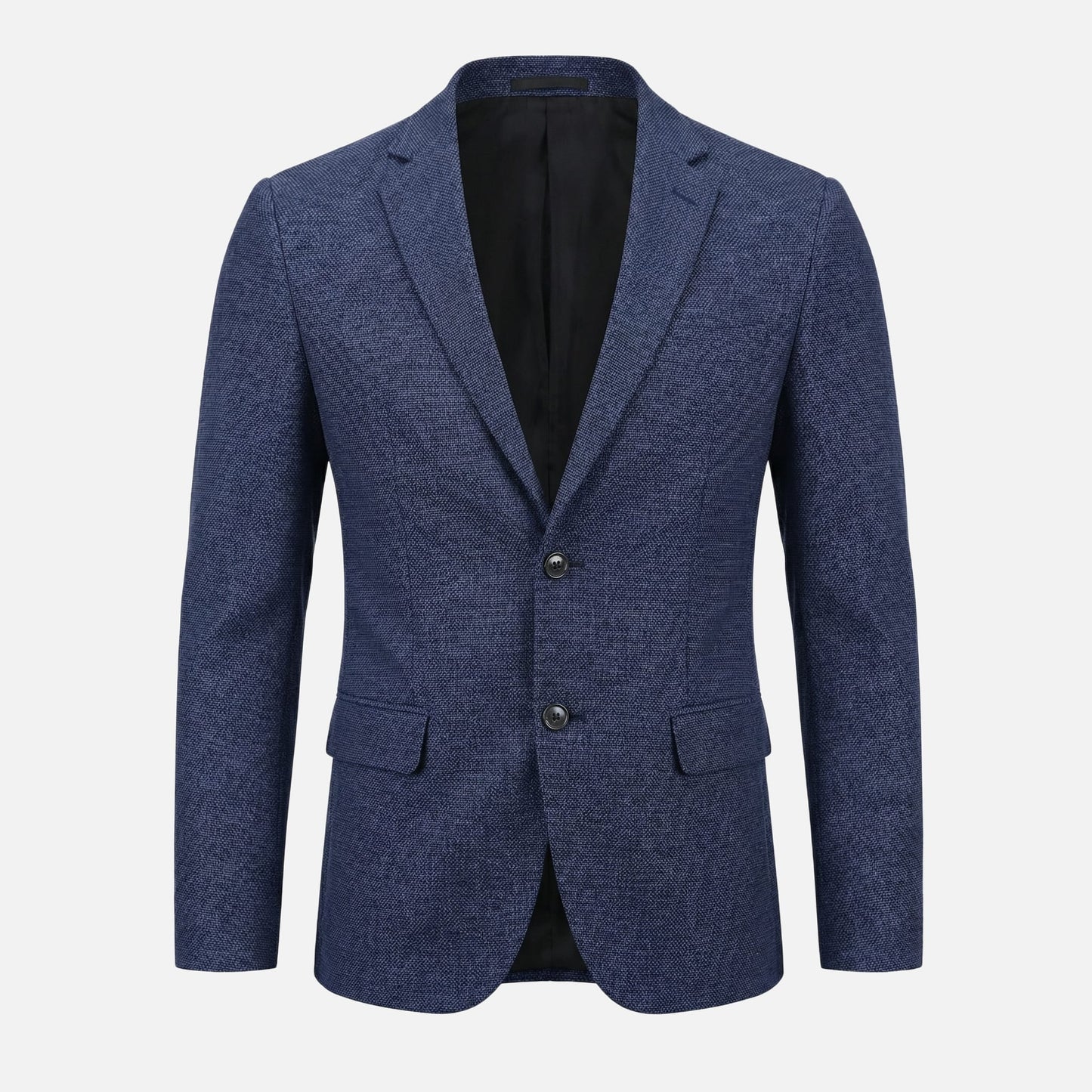Blazer slim fit para hombre de mezcla ligera de lana con bolsillos laterales