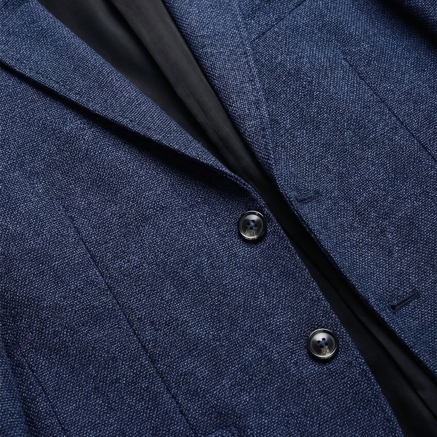 Blazer slim fit para hombre de mezcla ligera de lana con bolsillos laterales