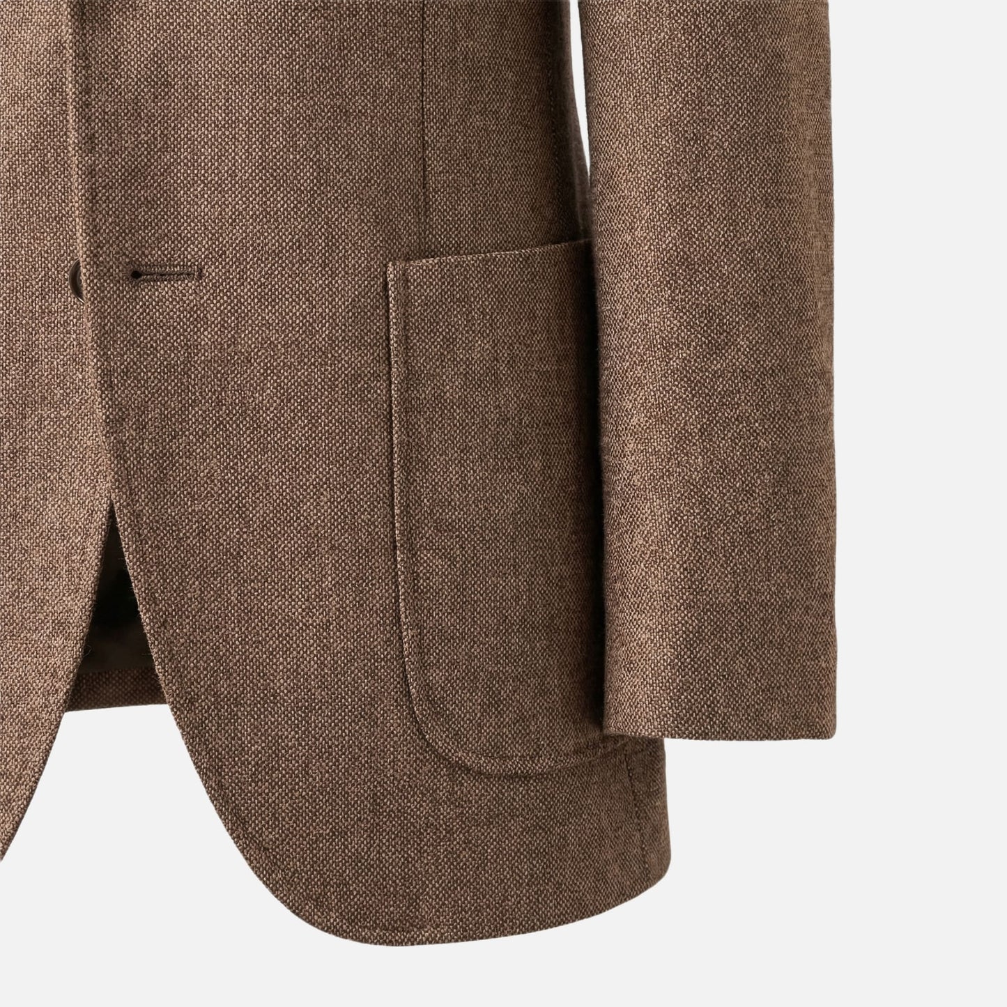 Blazer slim fit para hombre de mezcla ligera de lana con bolsillos laterales