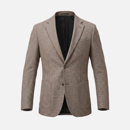 Blazer slim fit para hombre de mezcla ligera de lana con bolsillos laterales