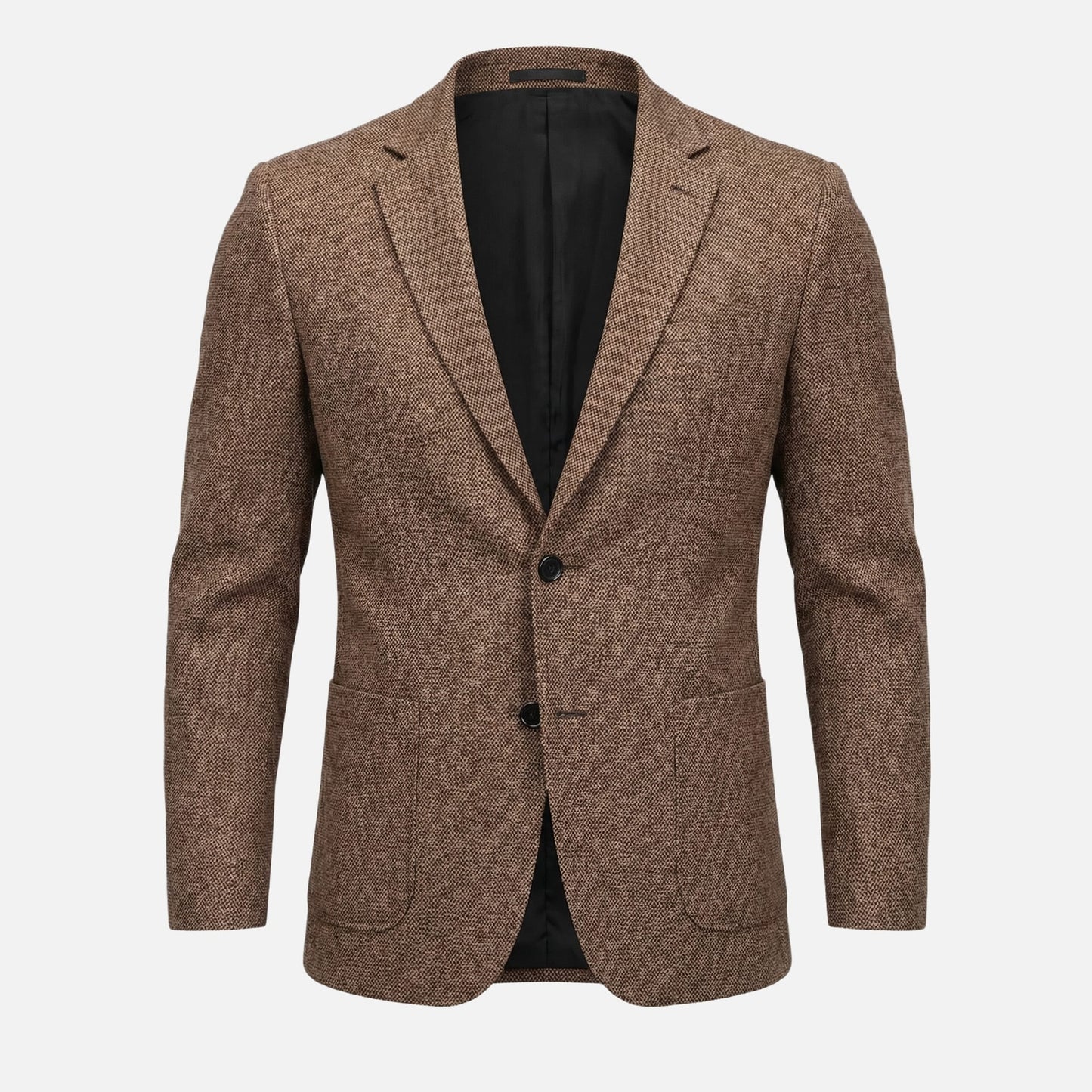 Blazer slim fit para hombre de mezcla ligera de lana con bolsillos laterales