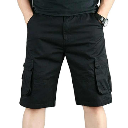 Pantalones cortos casuales de verano con bolsillos cargo para hombre