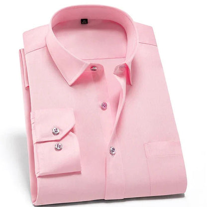 Camisa de algodón de alta calidad y resistente a las arrugas para hombre