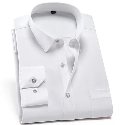 Camisa de algodón de alta calidad y resistente a las arrugas para hombre