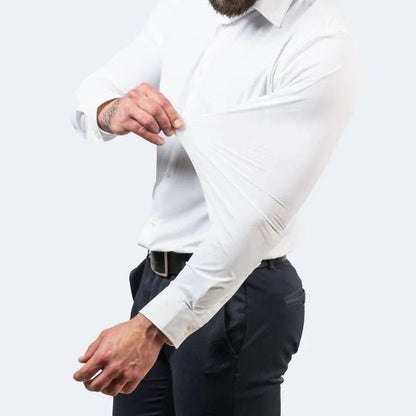 Camisa de algodón de alta calidad y resistente a las arrugas para hombre
